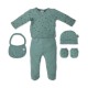 INTERBABY  ΣΕΤ ΔΩΡΟΥ 5ΤΕΜ 0-6 μηνών DUENDES DEL POLVO VERDE   SET35-03