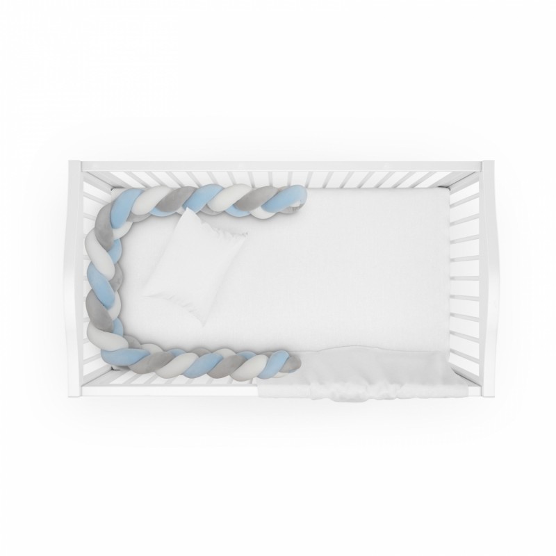 Interbaby Βρεφική Πάντα Πλεξίδα Blue