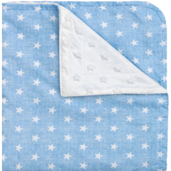 INTERBABY ΚΟΥΒΕΡΤΑ ΑΓΚΑΛΙΑΣ 80X110 ESTRELLA BLUE 899A