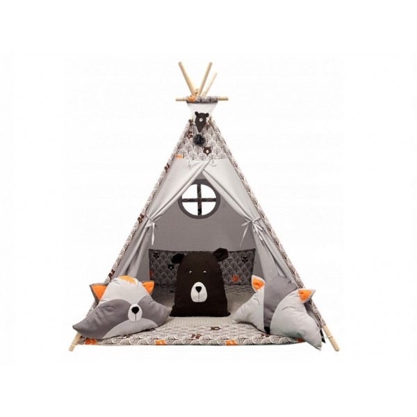 Elis Design Παιδική Σκηνή Σετ με Μαξιλάρια Forest Animal Stars
