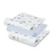 Interbaby Πάνες Αγκαλιάς Bamboo Σετ 3 Τεμ Blue