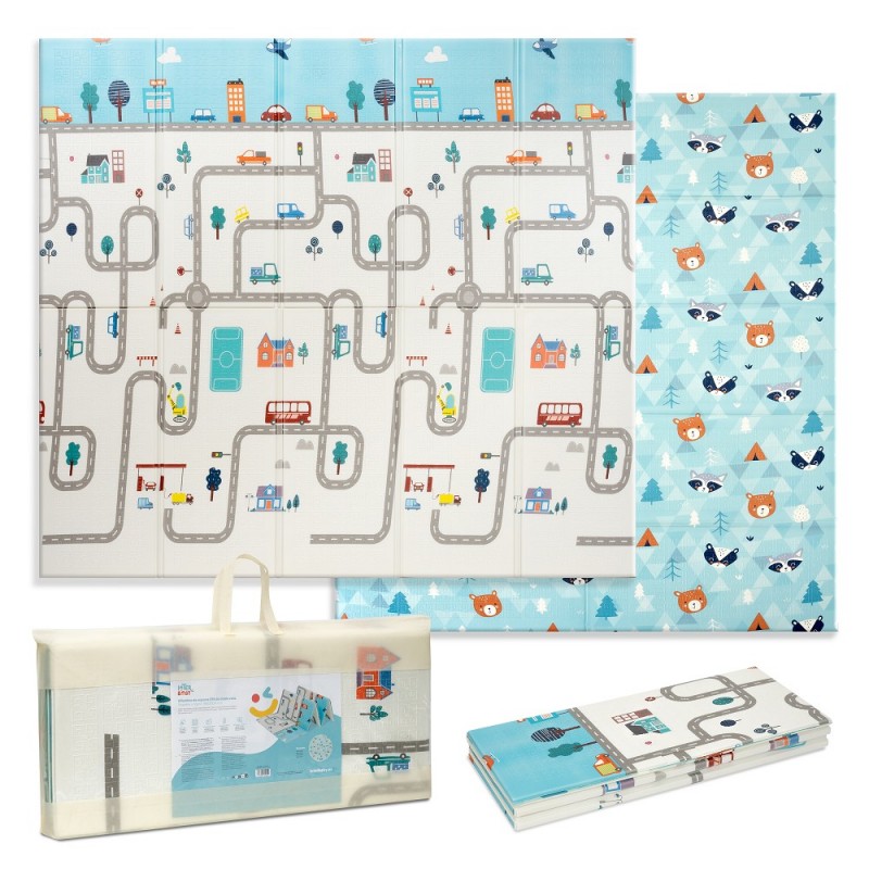 Interbaby Πτυσσόμενο Χαλάκι Δραστηριοτήτων Cars 180x200cm