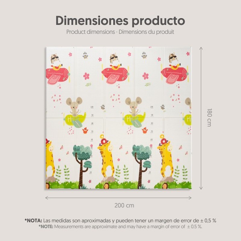Interbaby Πτυσσόμενο Χαλάκι Δραστηριοτήτων Forest 180x200cm