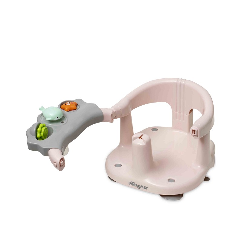 INTERBABY ΚΑΘΙΣΜΑ ΜΠΑΝΙΟΥ ΜΕ ΒΕΝΤΟΥΖΕΣ PINK 8435690615302