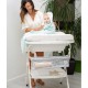 Interbaby Μπανιέρα-Αλλαξιέρα Με Γλύστρα Estrellas White/Gray