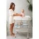 Interbaby Μπανιέρα-Αλλαξιέρα Με Γλύστρα Estrellas White/Gray