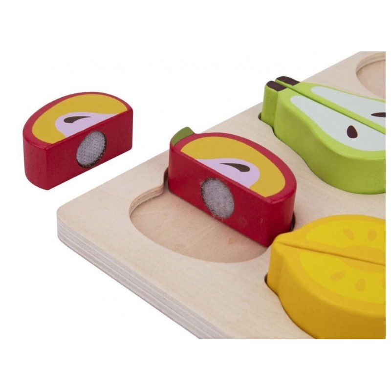 EliNeli Fruits Montessori Ξύλινος Δίσκος Κοπής Φρούτων