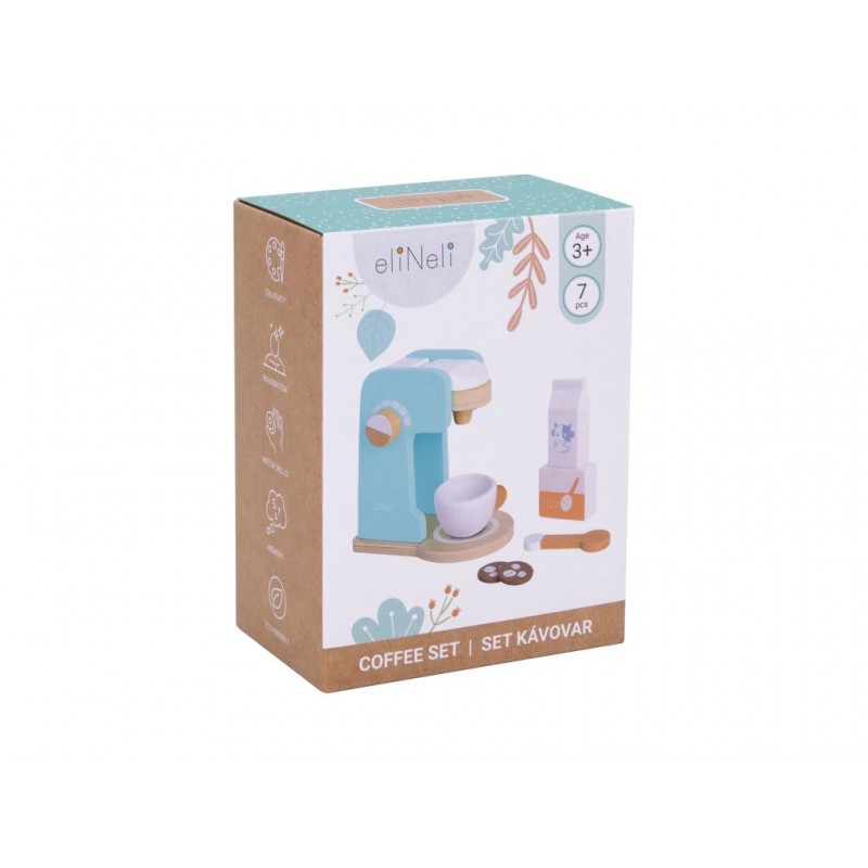 Eli Neli Montessori Coffee Set Ξύλινη Παιδική Καφετιέρα