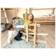 EliNeli Race XXL Montessori Ξύλινη Πίστα Αγώνων Σετ με Λεωφορείο και Αυτοκίνητο