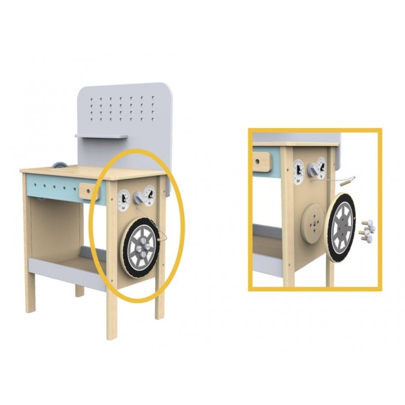 Eli Neli Montessori Παιδικός Ξύλινος Πάγκος Εργασίας Με Εργαλεία