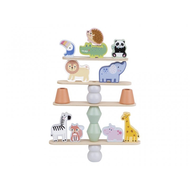 Eli Neli Montessori Animals Ξύλινο Εκπαιδευτικό Παιχνίδι Ισορροπίας