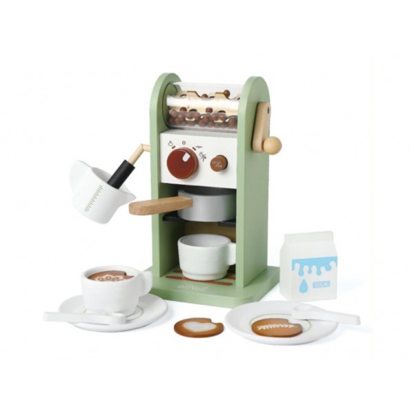 Eli Neli Montessori Coffee Set Ξύλινη Παιδική Καφετιέρα Με Μύλο