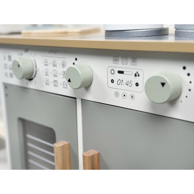 Eli Neli Montessori Kitchen Ξύλινη Παιδική Κουζίνα Με Αξεσουάρ