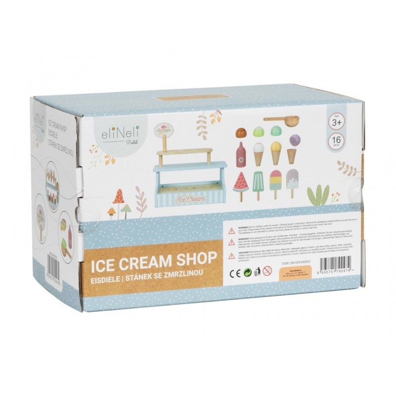 Eli Neli Montessori Ice Cream Shop Ξύλινo Παιδικό Μαγαζί Με Παγωτά