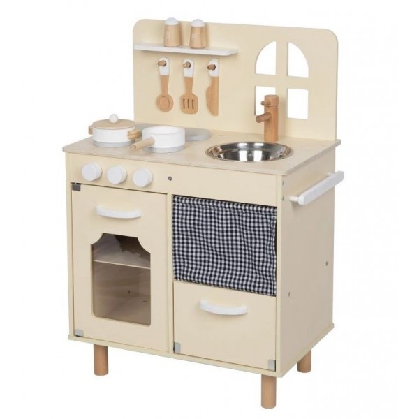Eli Neli Montessori Kitchen Ξύλινη Παιδική Κουζίνα Με Παράθυρο