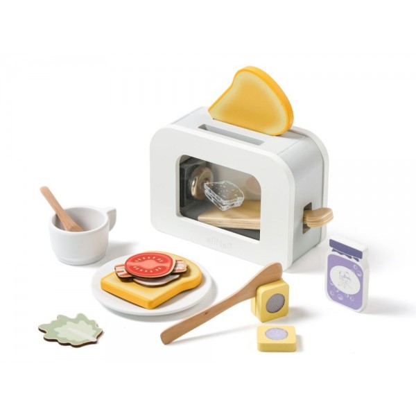 Eli Neli Montessori Toaster Set Ξύλινη Παιδική Τοστιέρα