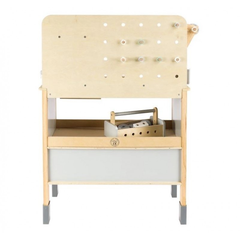 Eli Neli Montessori Ξύλινος Πάγκος Εργασίας Με Εργαλεία + Ζώνη Εργαλείων
