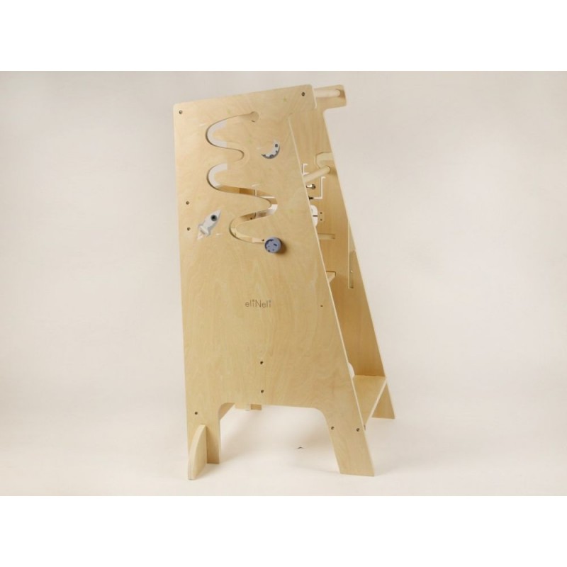 Eli Neli Montessori Universe 5in1 Ξύλινος Πύργος Εκμάθησης 90cm