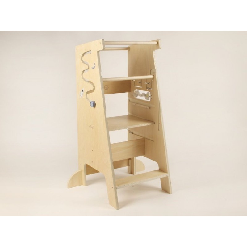 Eli Neli Montessori Universe 5in1 Ξύλινος Πύργος Εκμάθησης 90cm