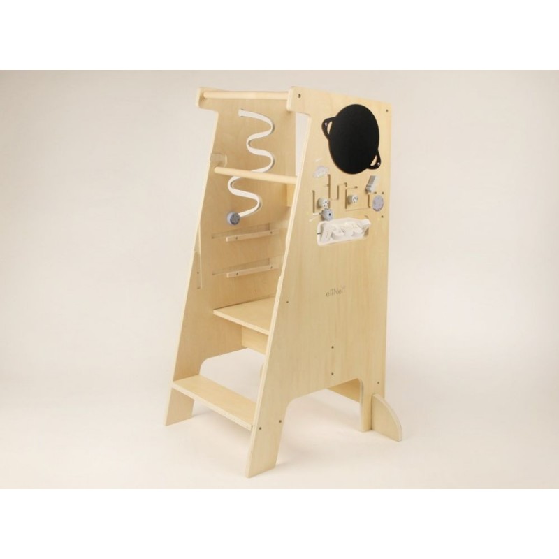 Eli Neli Montessori Universe 5in1 Ξύλινος Πύργος Εκμάθησης 90cm