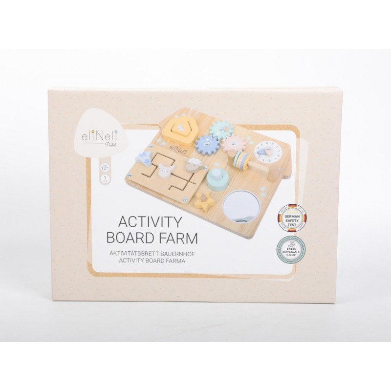 Eli Neli Montessori Farm Activity Board Ξύλινος Πίνακας Δραστηριοτήτων
