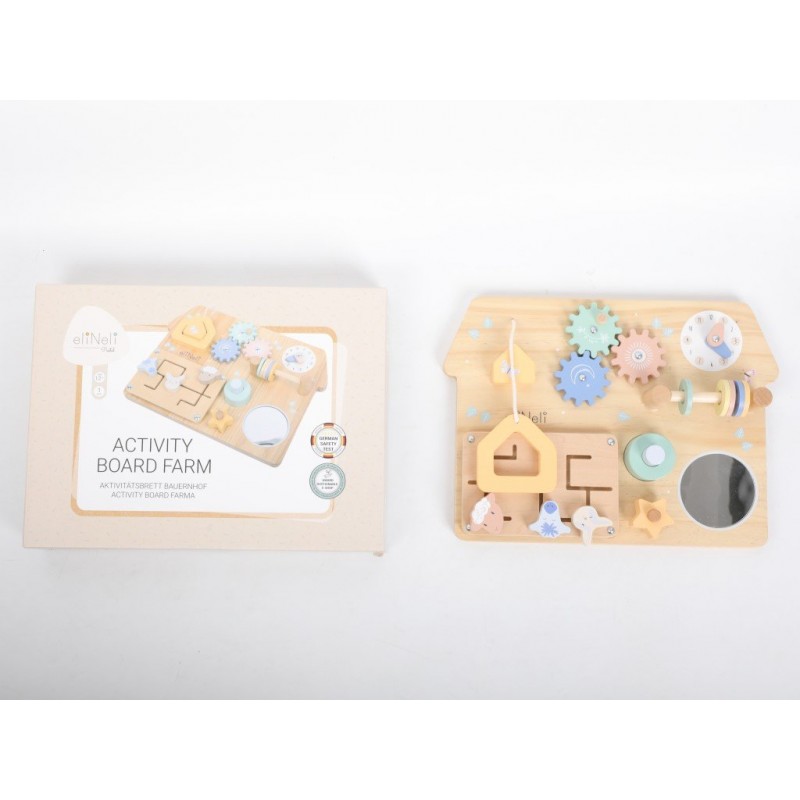 Eli Neli Montessori Farm Activity Board Ξύλινος Πίνακας Δραστηριοτήτων