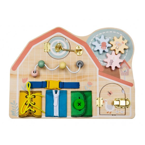 Eli Neli Montessori Farm Activity Board Ξύλινος Πίνακας Δραστηριοτήτων