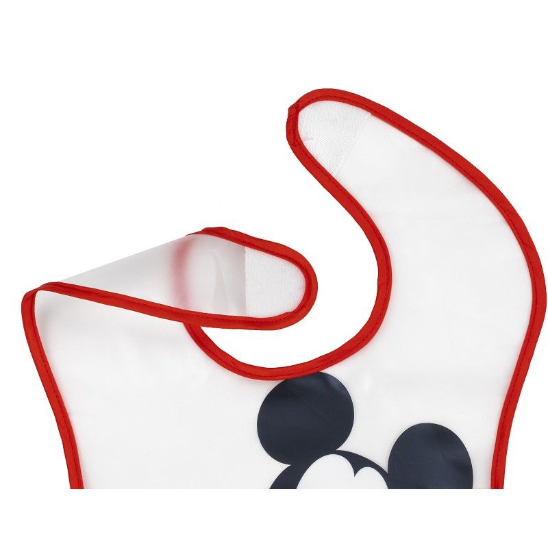 Interbaby Σετ Πλαστικές Σαλιάρες Με Τύπωμα 2 τμχ Disney Mickey