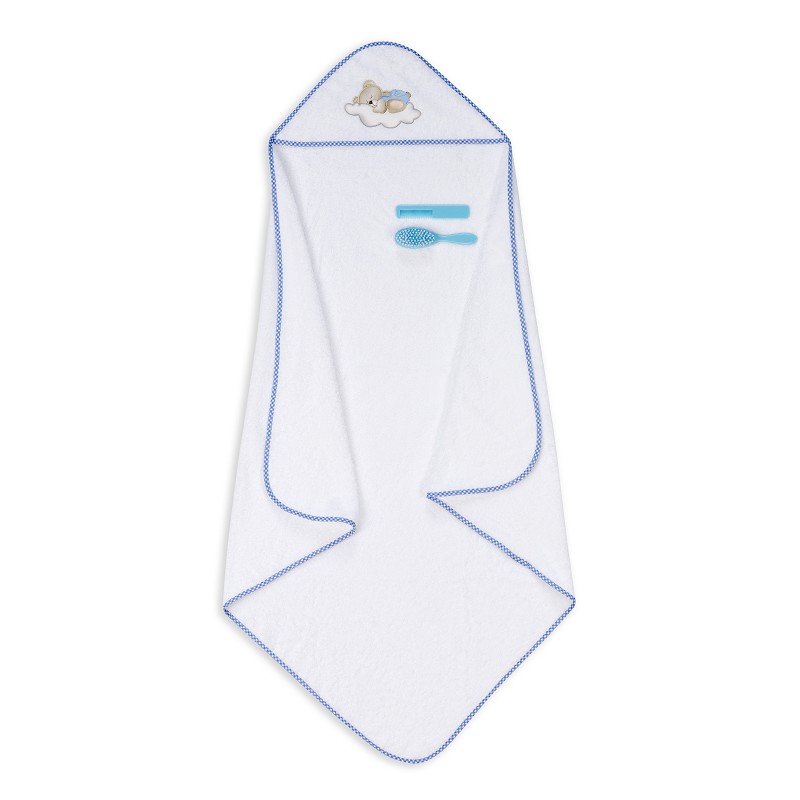 INTERBABY ΜΠΟΥΡΝΟΥΖΙ ΣΕΤ ΧΤΕΝΑ ΚΑΙ ΒΟΥΡΤΣΑ OSO NUBE GRAY  P1179-31