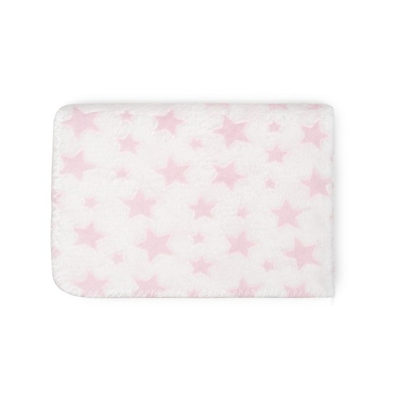 Interbaby Λούτρινο Αρκουδάκι & Κουβέρτα Αγκαλιάς 80X110 Pink