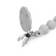 Interbaby Αλυσίδα Στήριξης Πιπίλας Σιλικόνης Petrol Gray