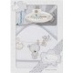 INTERBABY ΜΠΟΥΡΝΟΥΖΙ ΣΕΤ ΘΕΡΜΟΜΕΤΡΟ ''TENDEDERO OSO'' T1182-18 ΛΕΥΚΟ-ΓΚΡΙ