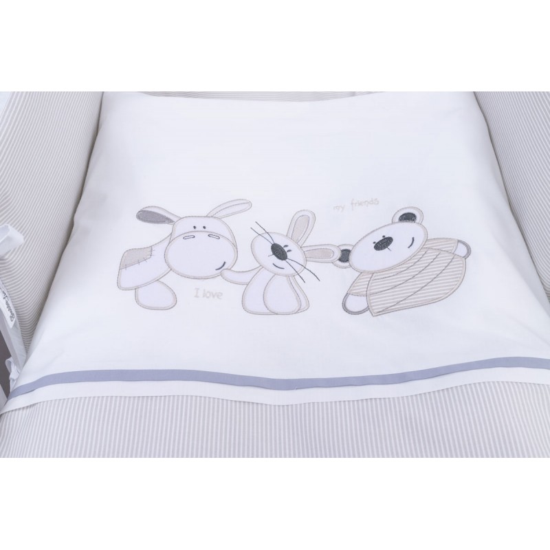 TUTTOLINA ΠΡΟΙΚΑ ΣΕΤ 7 ΤΜΧ ANIMALS GREY TK208G