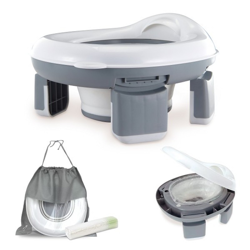 Interbaby Γιο-γιο και Παιδικό Κάθισμα Τουαλέτας White-Grey