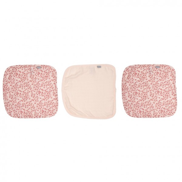 Bebejou Προσόψια Muslin 3 pcs. Leopard Pink (TR)
