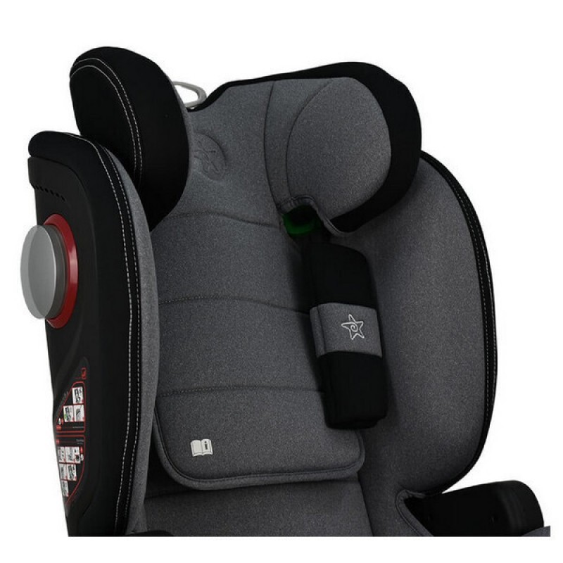 Bebe Stars Καθισματάκι Αυτοκινήτου Leon Plus i-Size 100-150cm με Isofix Grey