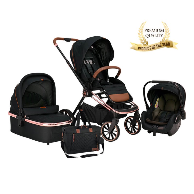 Bebestars πολυκαρότσι Jewel 3 σε 1 Volcano Black