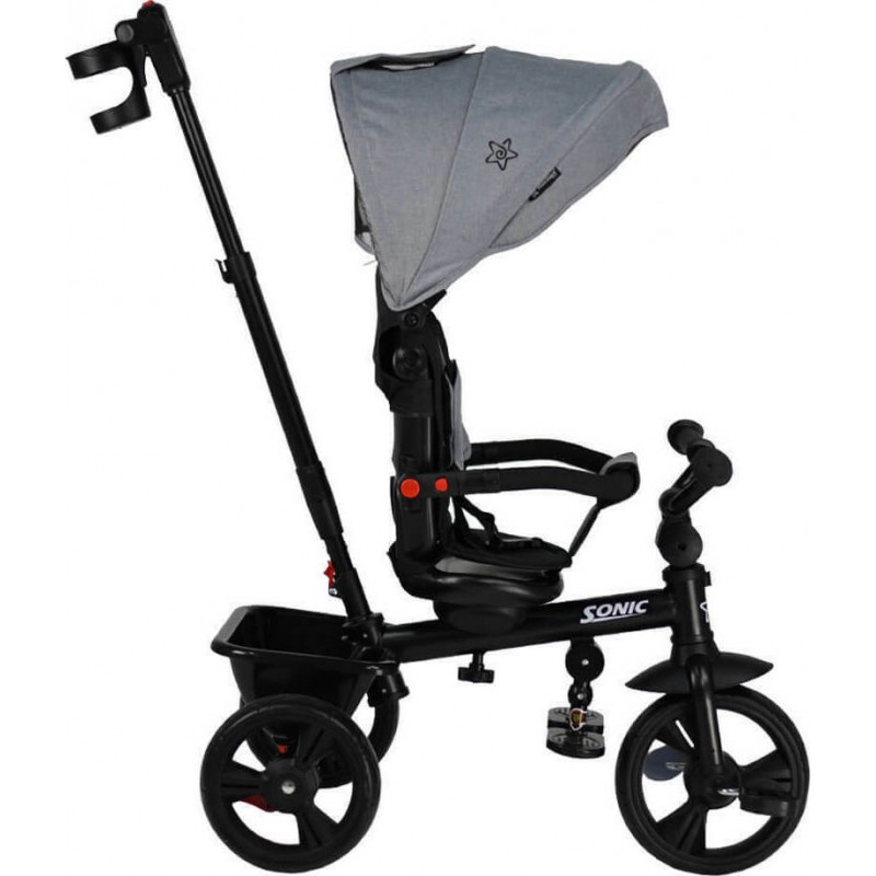 Bebe Stars Πτυσσόμενο Τρίκυκλο Sonic 360° Grey