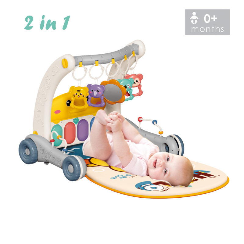 Bebe Stars Duck 2in1 Βρεφικό Γυμναστήριο με Πιανάκι & Περπατούρα