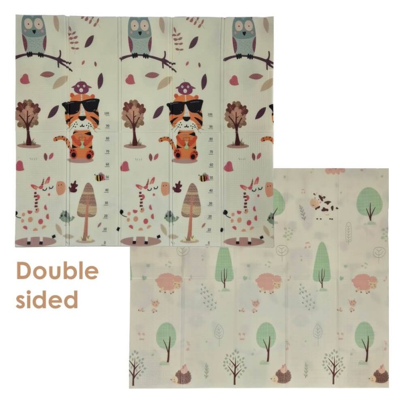 Bebe Stars Χαλάκι δραστηριοτήτων 200x180cm διπλής όψης Jungle