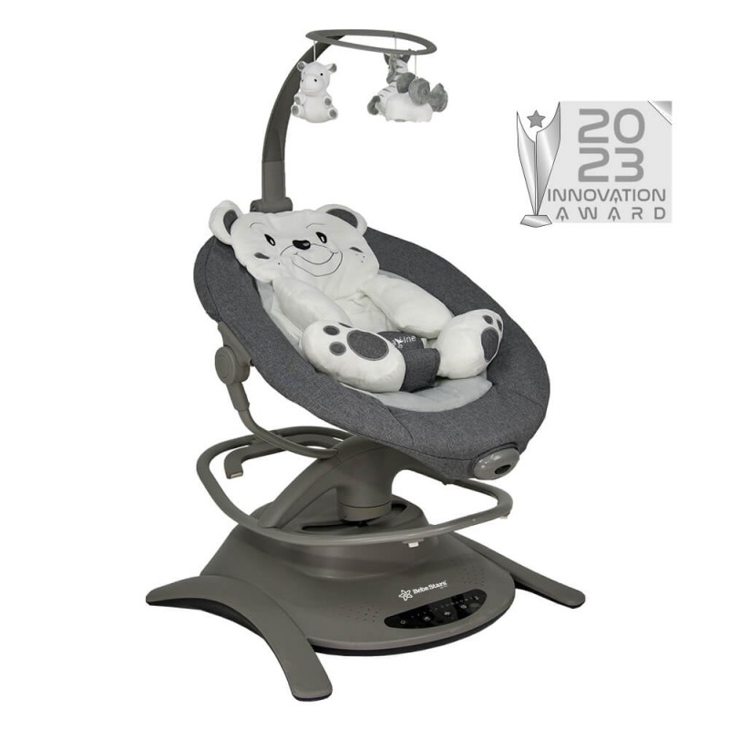BebeStars Κούνια Ηλεκτρική Imagine 2 in 1 Grey 