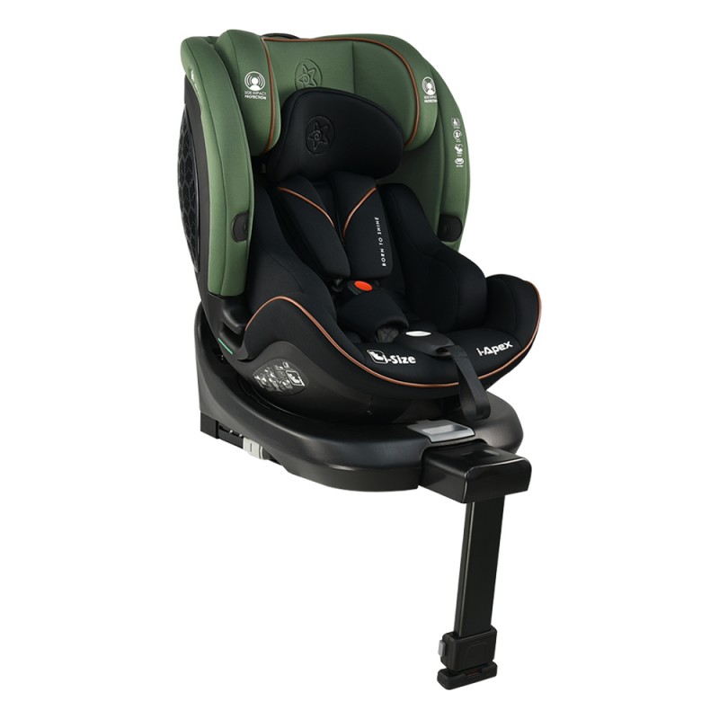 Bebe Stars I-Apex Καθισματάκι Αυτοκινήτου i-Size 40-150cm Green