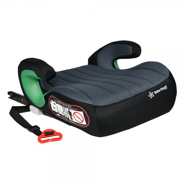 BebeStars Κάθισμα αυτοκινήτου Booster isofix i-size Grey