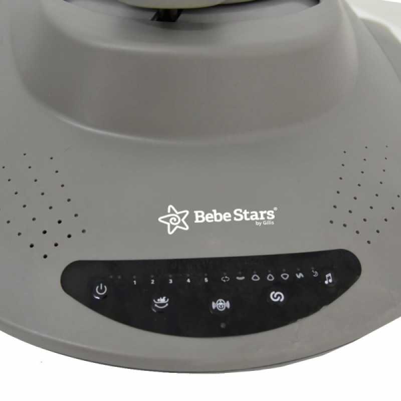 BebeStars Κούνια Ηλεκτρική Imagine 2 in 1 Grey 