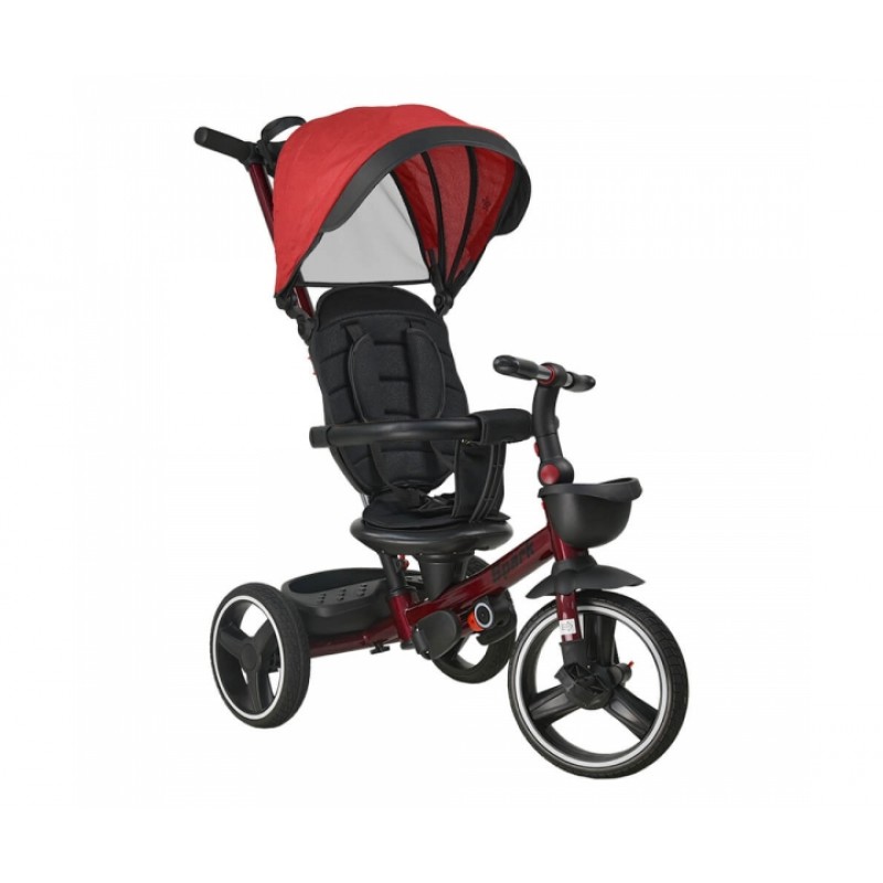 BebeStars Πτυσσόμενο τρίκυκλο ποδηλατάκι Bebe Stars 360° Spark Red