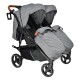 BebeStars Καρότσι Διδύμων Double Trouble Grey 