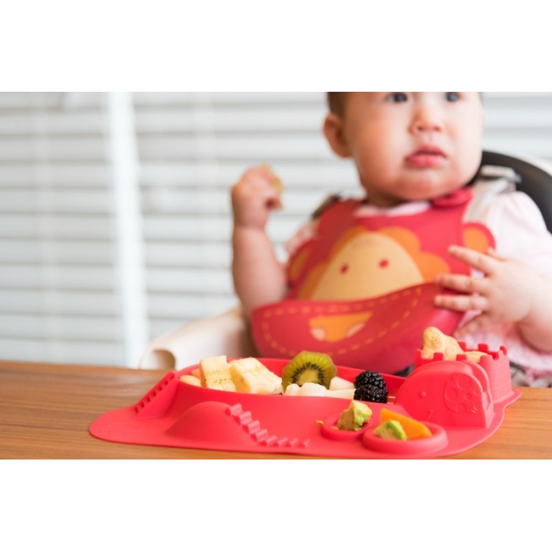 6m+ Πιάτο Σιλικόνης Amusemat Κόκκινο Marcus & Marcus