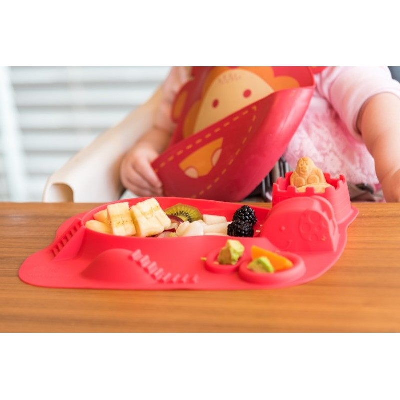 6m+ Πιάτο Σιλικόνης Amusemat Κόκκινο Marcus & Marcus