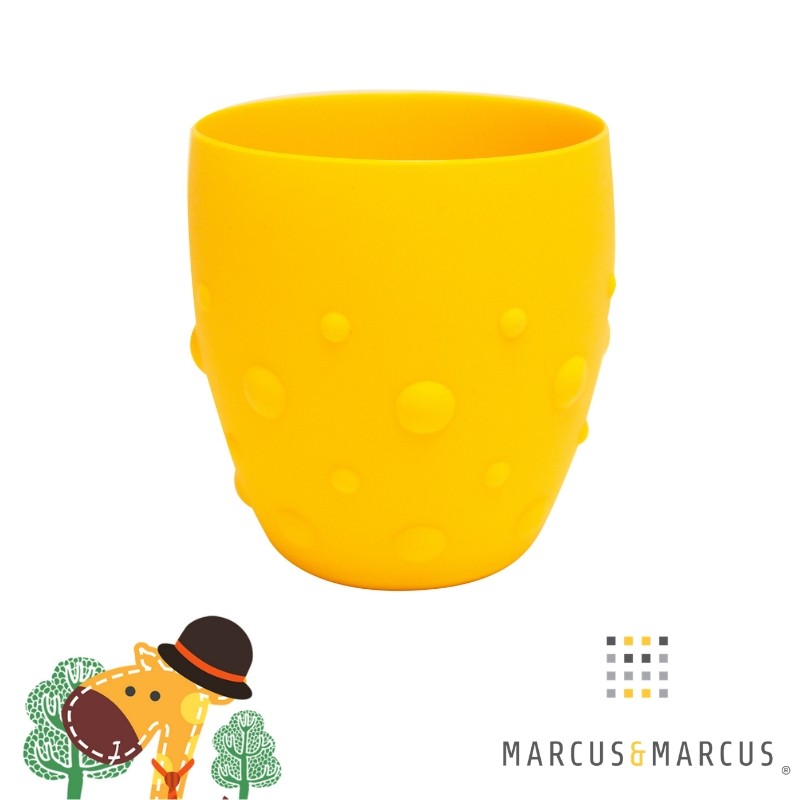 Marcus & Marcus Εκπαιδευτικό Ποτήρι Σιλικόνης 24+ μηνών Κίτρινο