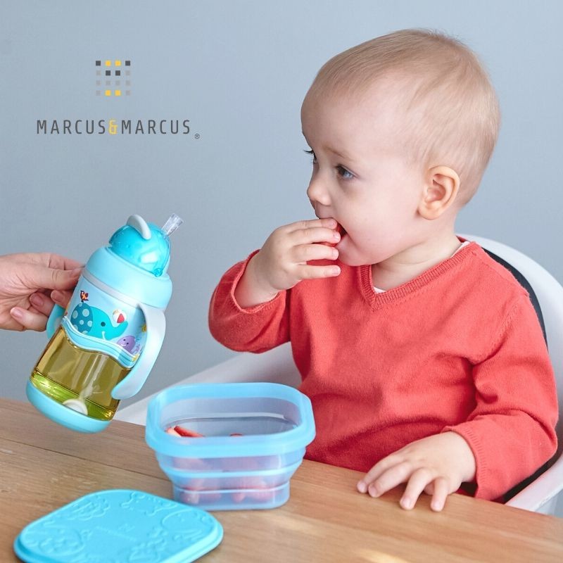 6m+ Μπολ Σιλικόνης Πτυσσόμενο με καπάκι Πράσινο Marcus & Marcus